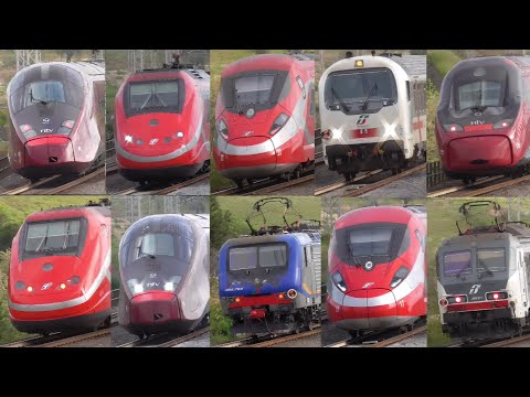 10 Minuti di Treni alta velocita a 250 Km/h sulla DD Roma - Firenze!