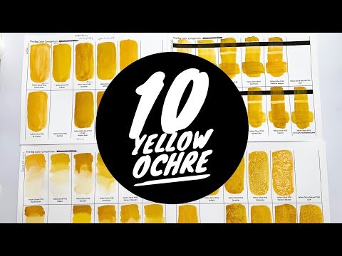 Colossal Color Showdown Ep. 4: Yellow Ochre Part 1 | Comparing 10 Brands
