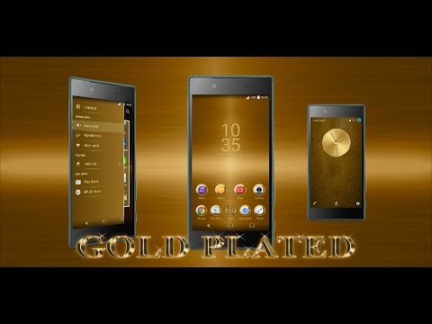 Gold Plated Theme for Xperia Video