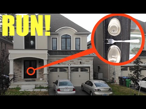 if you ever see a bent fork in your door, leave your house and RUN away fast!! (it's a trap)