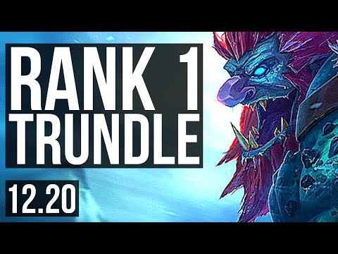 TRUNDLE vs DARIUS (TOP) | Rank 1 Trundle, 8/0/4, Rank 6, 6 solo kills | TR Challenger | 12.20