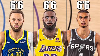 I Made Every NBA Player The Same Height
