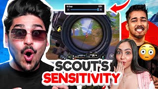 I PLAYED BGMI WITH SCOUT'S *SENSITIVITY* 😮