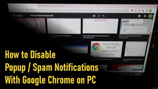 Turn off Notification popup ads on Google Chrome PC