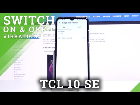 TCL 10 SE – Open & Change Vibration Settings