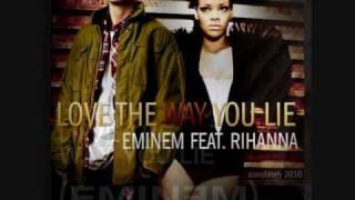 Rihanna Love The Way You Lie (Part 2) Ft. Eminem w Lyrics
