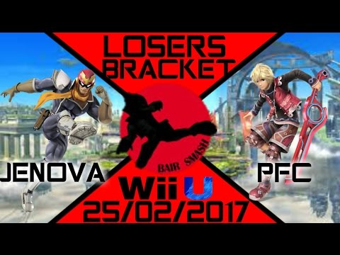 Bair Smash 10 Losers Round 1- Jenova (Captain Falcon, Mario, Cloud) Vs. PFC (Shulk) - Smash Wii U