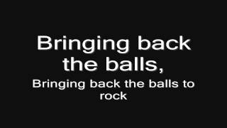 Lordi - Bringing Back The Balls To Rock (lyrics) HD