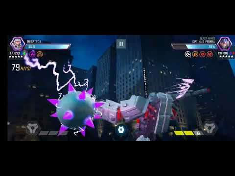 TRANSFORMERS: Forged To Fight — Megatron (Generations) VS RotK Optimus Primal (Perfect Fight)