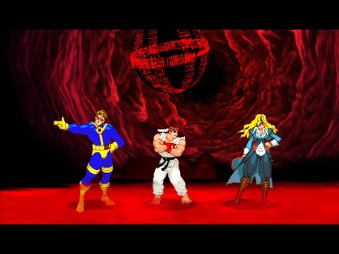 Marvel VS Capcom 2 - Ruby Heart/Ryu/Cyclops - Expert Difficulty Playthrough