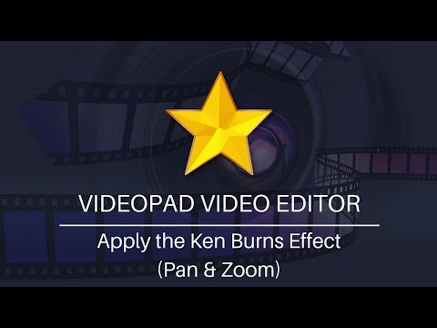 Apply Pan and Zoom (The Ken Burns Effect) | VideoPad Video Editor Tutorial