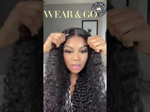 Wavymy Glueless Kinky Curly 4x6 Lace Closure Wig HD Lace Wear & Go Wigs Dome Cap 180% Denisity