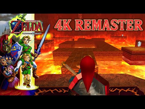 🔴 Ocarina of Time 4K REMASTER | Ganon's Castle | The Legend of Zelda