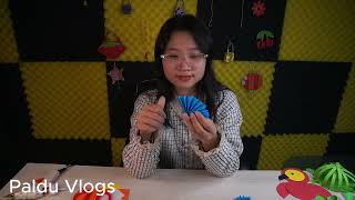 Hướng dẫn làm hình trái tim có canh màu xanh cực dễ | Paldu Vlogs