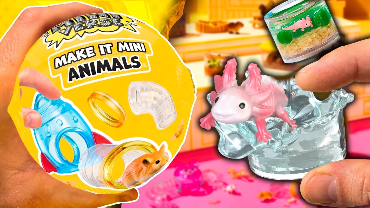 Unboxing Miniverse Make It Mini Animals Serie 1 — Axolote