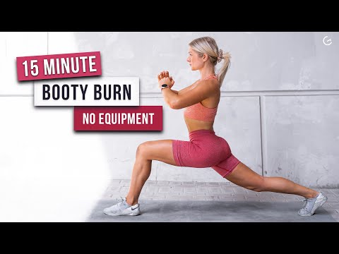 15 MIN BOOTY BURN WORKOUT - Target Your Glutes, No Equipment - (HIIT IT HARDER DAY 20)