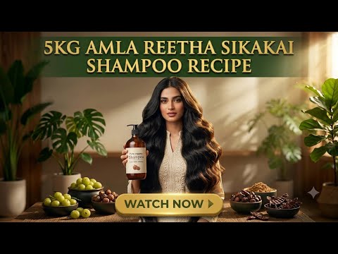 5 KG Amla Reetha Shikakai Organic Shampoo Recipe | Summer Hair Fall Solution