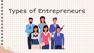 Types of Entrepreneurs | Entrepreneurship | Senior High School