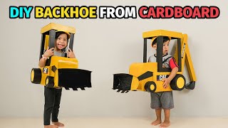 DIY I How To Make a Cardboard Backhoe for Kids