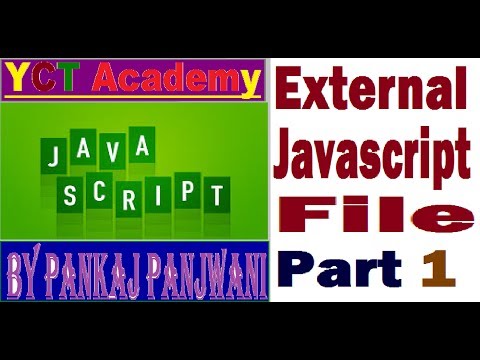 Javascript By Pankaj Panjwani External Method Part 1 In Hindi