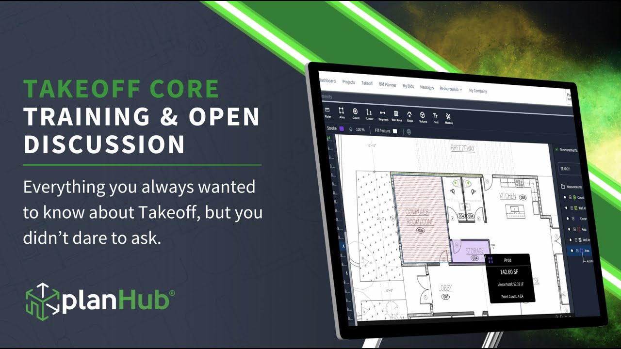 PlanHub's Takeoff Core Training Webinar - episode 1