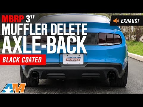 2011-2014 Mustang GT MBRP 3" Muffler Delete Axle-Back Exhaust Sound Clip & Install