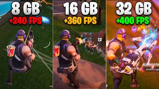 Fortnite with 8GB RAM vs. 16GB RAM vs. 32GB RAM - Is It Playable