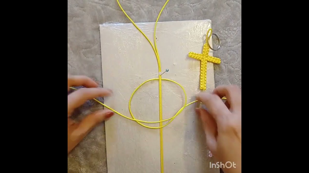 #DIY Paracord Cross keychain tutorial| Macrame keychain tutorial. #monicam #goanuk 