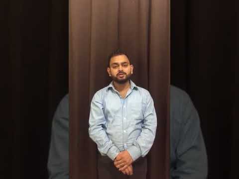 Menak Mahajan self introduction video