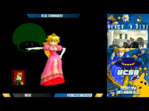 UCSB Black 'n Blue (1/26/16) - Mchi (Fox) vs Alan (Peach) SSBM (Winners Semis)