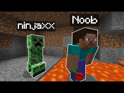 I'm trolling a Noob by controlling Mobs on Minecraft..