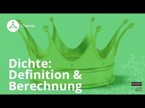 Dichte: Definition und Beispielaufgabe zur Berechnung – Chemie | Duden Learnattack