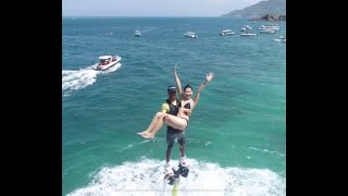Bay trên mặt nước như Iron Man - Lướt Ván Nước - Fly board Nha Trang | Vlog | Trân CM | Trân Cua