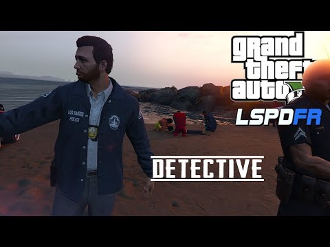 GTA 5 LSPDFR - DETECTIVE - Beach Accident - CPR in progress