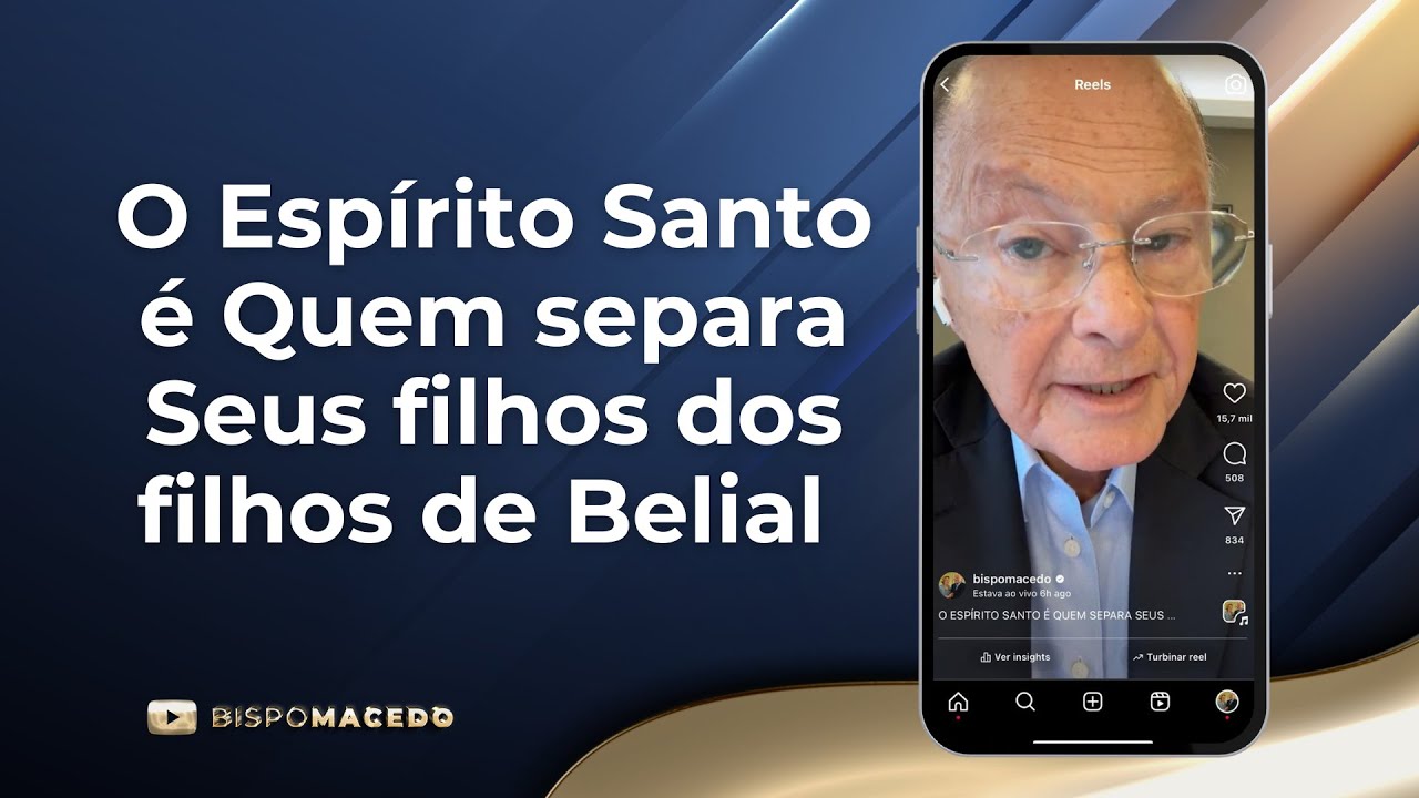 O Espírito Santo é Quem separa Seus filhos dos filhos de Belial - Meditação Matinal - 23/05/24