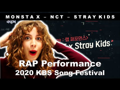 Monsta X, NCT & Stray Kids TOGETHER?! | 2020 KBS Rap Performance Reaction