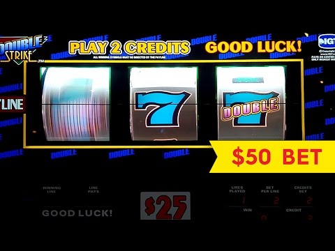 Double Strike Slot - $50 Max Bet - High Limit Live Play!