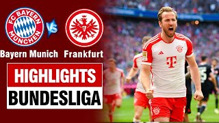 Highlights BAYERN MUNICH vs FRANKFURT: Harry Kane toả sáng, Bayern Munich chạy đà tiếp Real Madrid