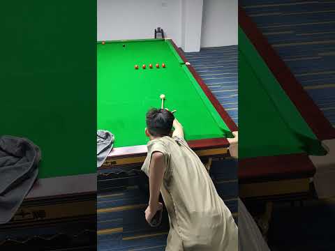 Training my 17 year old student Xing Zihao at Yushan International Billiards Academy China