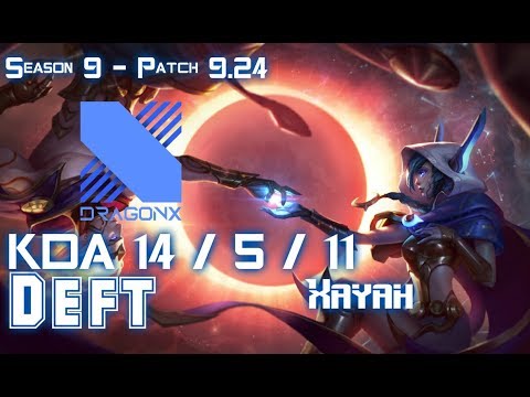 DRX Deft XAYAH vs LUCIAN ADC - Patch 9.24 KR Ranked