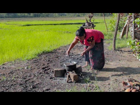 village edge life | how to finger millet(ragi) porridge making my sister| mali cooking