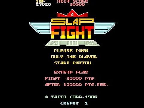 Slap Fight [Arcade] - Full Game Playthrough (no cheats)