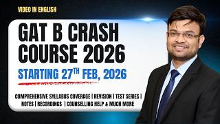 GAT-B 2026 Crash Course (Bilingual) |Syllabus + Tests + Notes | Starts 27 Feb