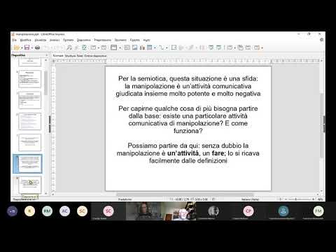 Prima giornata del Convegno 'Verso una semiotica della manipolazione' (parte 1)