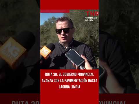 Ruta 30: el Gobierno provincial avanza con la pavimentación hasta Laguna Limpia