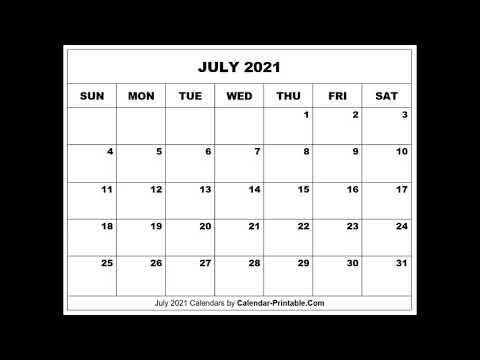 July Calendar Printable | July Monthly Planner by Calendar Printables.com