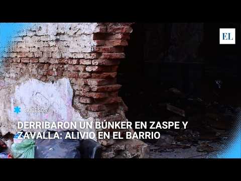 Derribaron un búnker en Zaspe y Zavalla