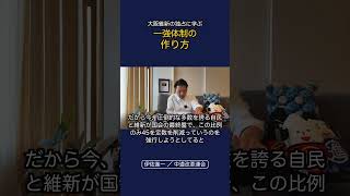 大阪維新の独占に学ぶ一強体制の作り方 #政治 #経済 #中道改革連合 #いさ進一