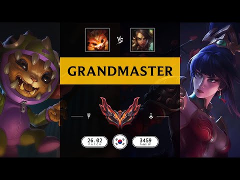 Grandmaster Match: Gnar vs Nidalee - KR server Patch 26.02