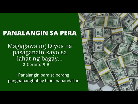 Panalangin sa Pera | Dasal para Magkapera